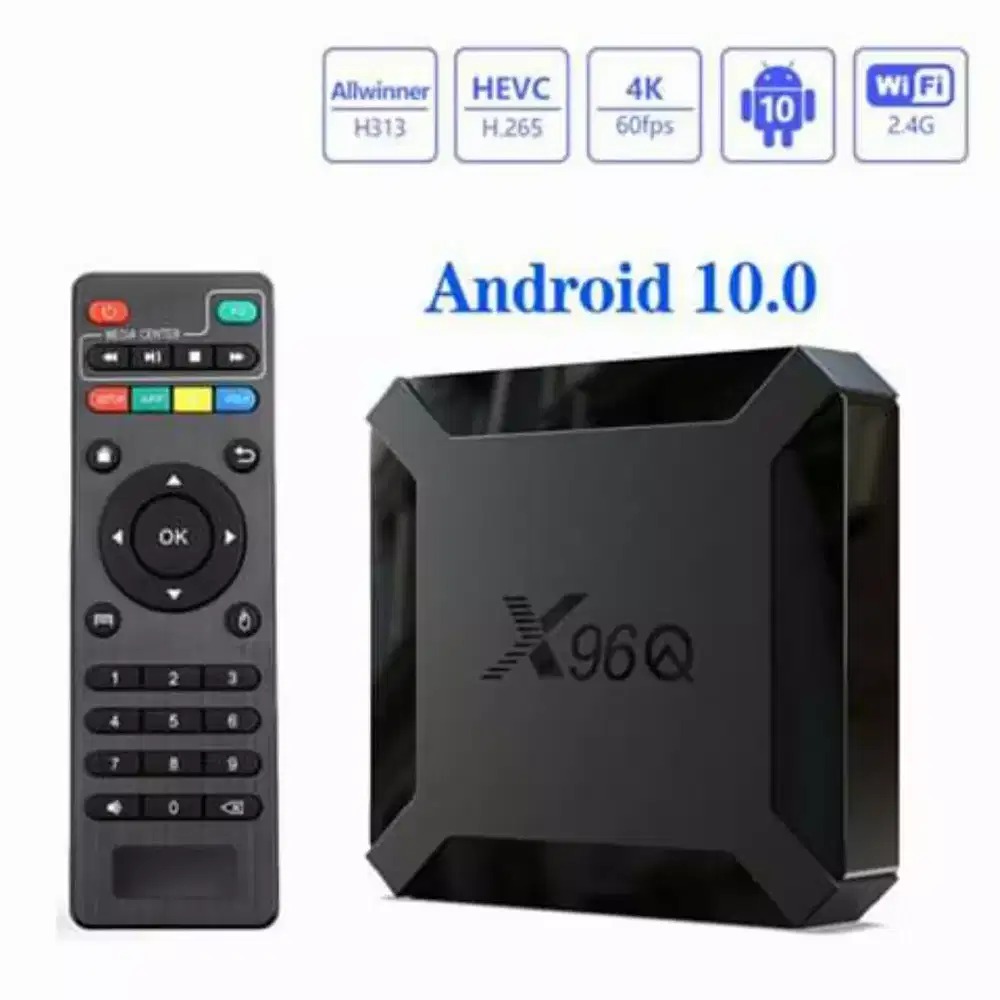 Smart Box X96q Mini Quad Core 2g+16g 4k 60fps Android 10v