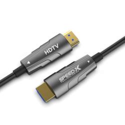 Speed-x Fiber Hdmi Cable 2.0/2.1 Aoc(active Optical Cable) Support 4k 8k Uhd 50m