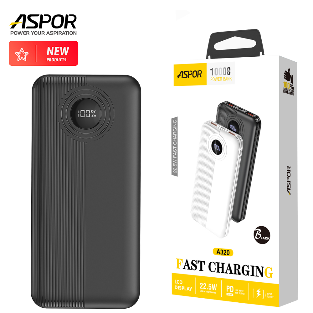Aspor A320 22.5w 10000mah Power Bank