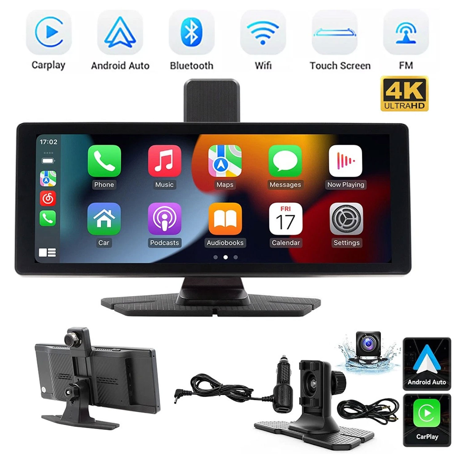 C1 Carplay Lcd Android Bt5 Wifi Auto Radio Navigation Gps