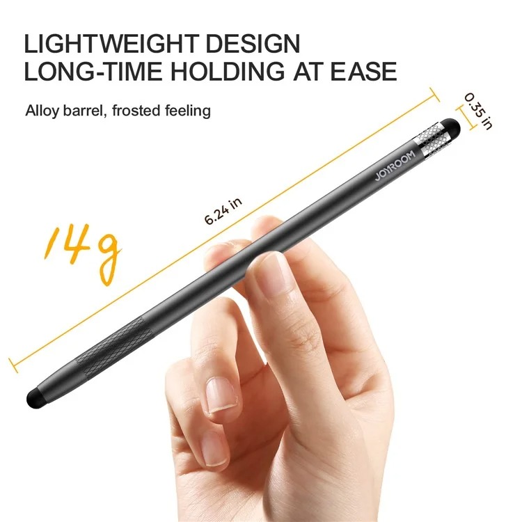 Joyroom Jr-dr01 Dual Tips Passive Stylus Pen For Phones & Tablets (black)