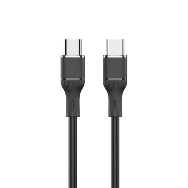 Logilink Type C To Type C Silicone Fast Charging Data Cable 1m Black