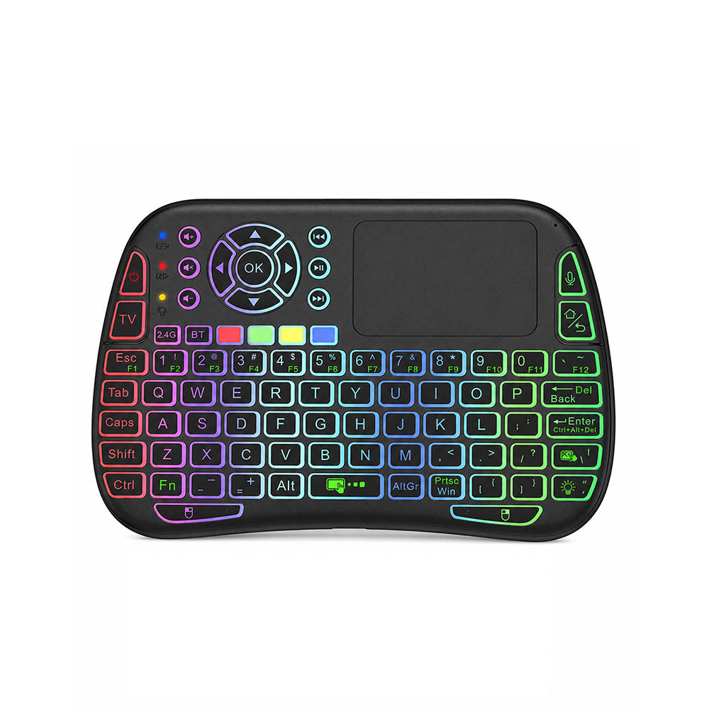 M9 Bluetooth Mini Wireless Keyboard 7 Backlit 2.4g Air Mouse Remote Touchpad