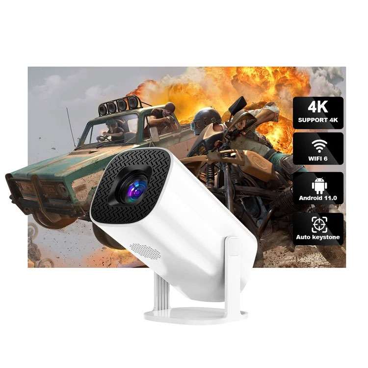 P30 1080p (150 Ansi) Mini 4k Android 11.0 Dual Wifi And Bluetooth 1gb+8gb Portable Projector For Home