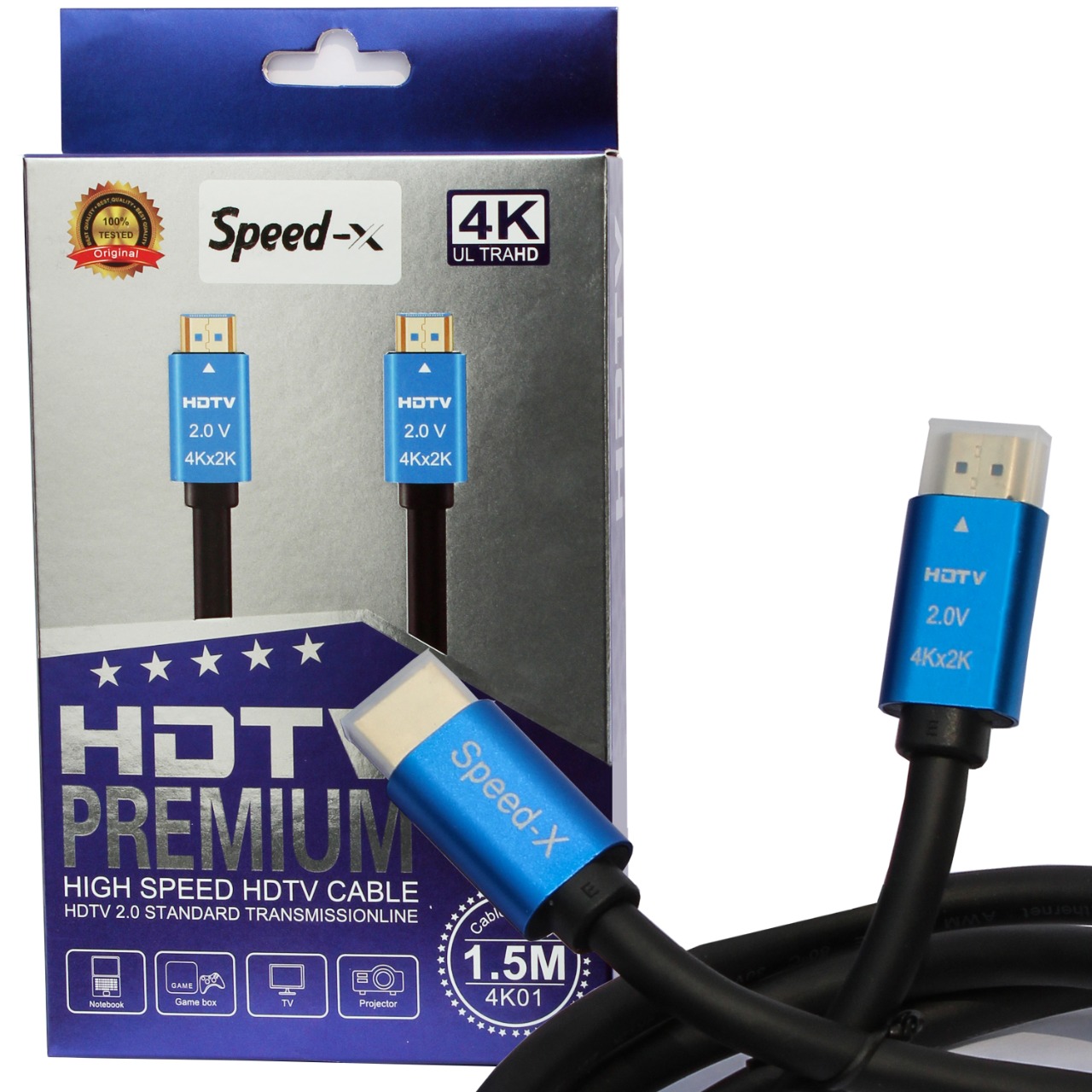 Speed-x 2.0v Hdmi Premium Cable Ultra Hd 4k 1.5m