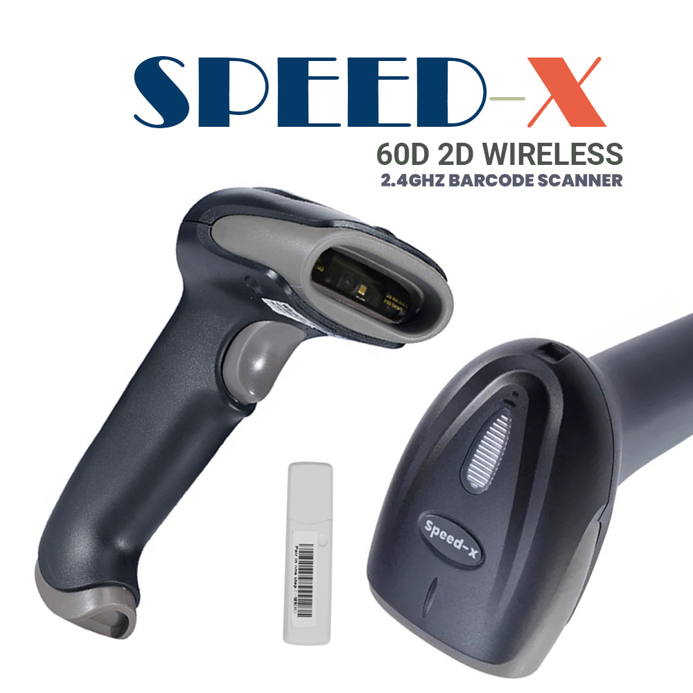 Speed-x 60d 2d Wireless 2.4ghz Barcode Scanner