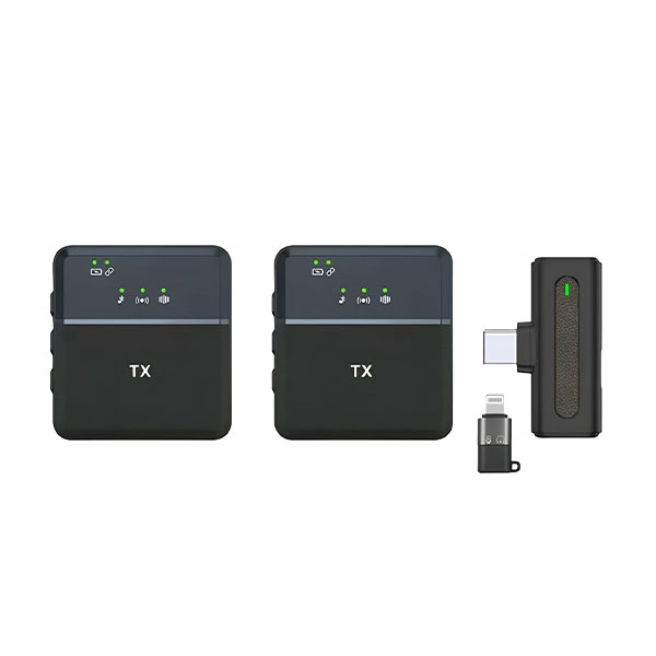 Sx8 Type-c/iphone Dual Professional Lavalier Wireless Microphone For Interview, Vlog, Live Mic Noise Reduction