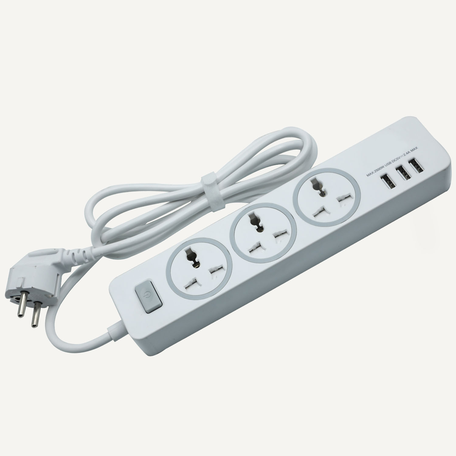 Speed-x303pu Premium Portable Power Strip 3socket+3usb Port