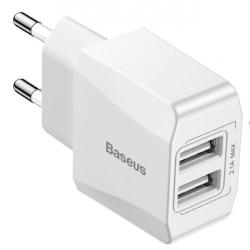 Baseus Charger Mini Dual Usb Charger 2.1a Ccall Mn02