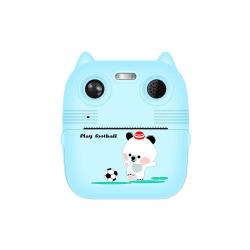 Hd 1080p Front Rear Dual Lens Kids Digital Print Camera 48mp Diy Coloring 2.8inch Ips Screen Sky Blue