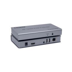 Hdmi 4k Kvm Extender 120m Cat5e/6 With Usb, Ir & Audio