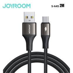 Joyroom S-a25 Light-speed Series 3a Fast Charging Data Cable (usb-a To Type-c) 2m-black