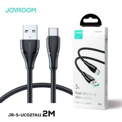 Joyroom S-uc027a11 Surpass Series 3a Usb-a To Type-c Fast Charging Data Cable 2m-black
