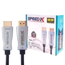 Speed-x 100m Fiber Hdmi Cable 2.0/2.1 Aoc(active Optical Cable) 30awg Copper Support 4k 8k Uhd