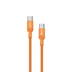 Speed-x Sx-d25c 60w Usb-c To Usb-c Braided Fast Charging Cable 1m